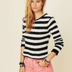 Free People Beach Striped Sweater